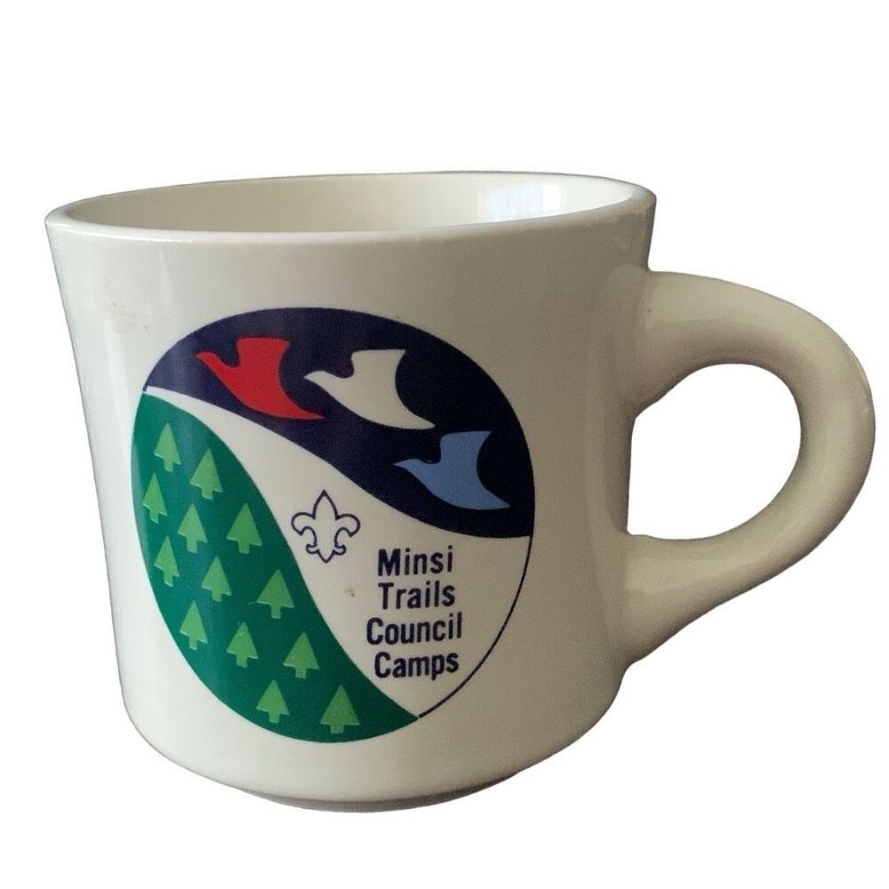 Vintage Boy Scouts Scout Minsi Trails Council Camps Mug